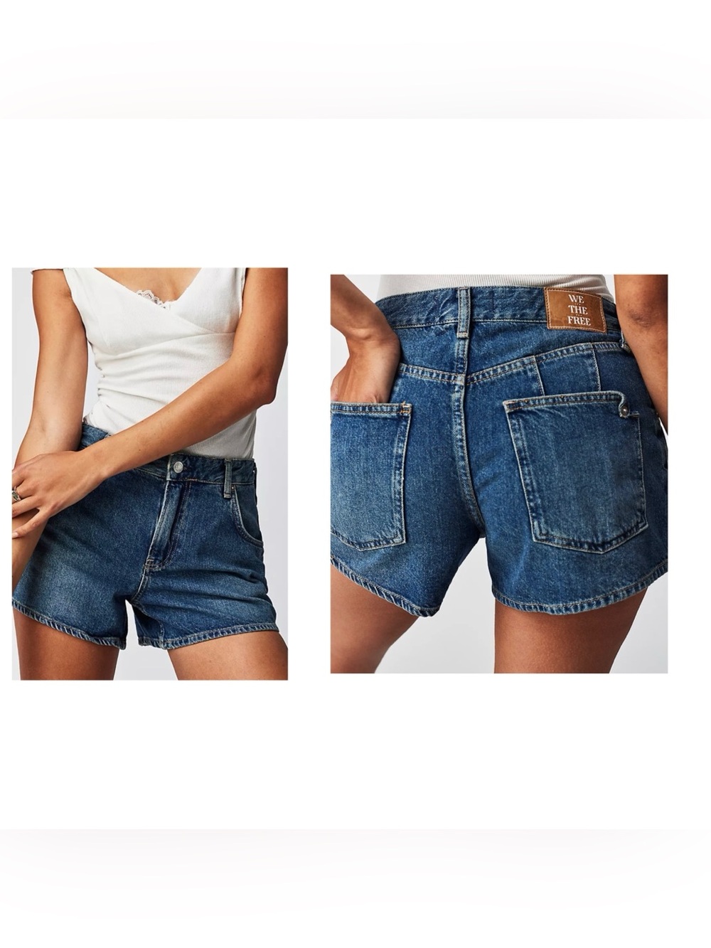 We the Free CRVY Word on the Street Denim Jean Shorts size 30